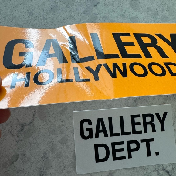 Gallery Dept Bold Orange and Black Sticker Duo - Picture 2 of 5